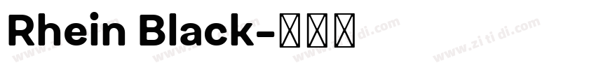Rhein Black字体转换